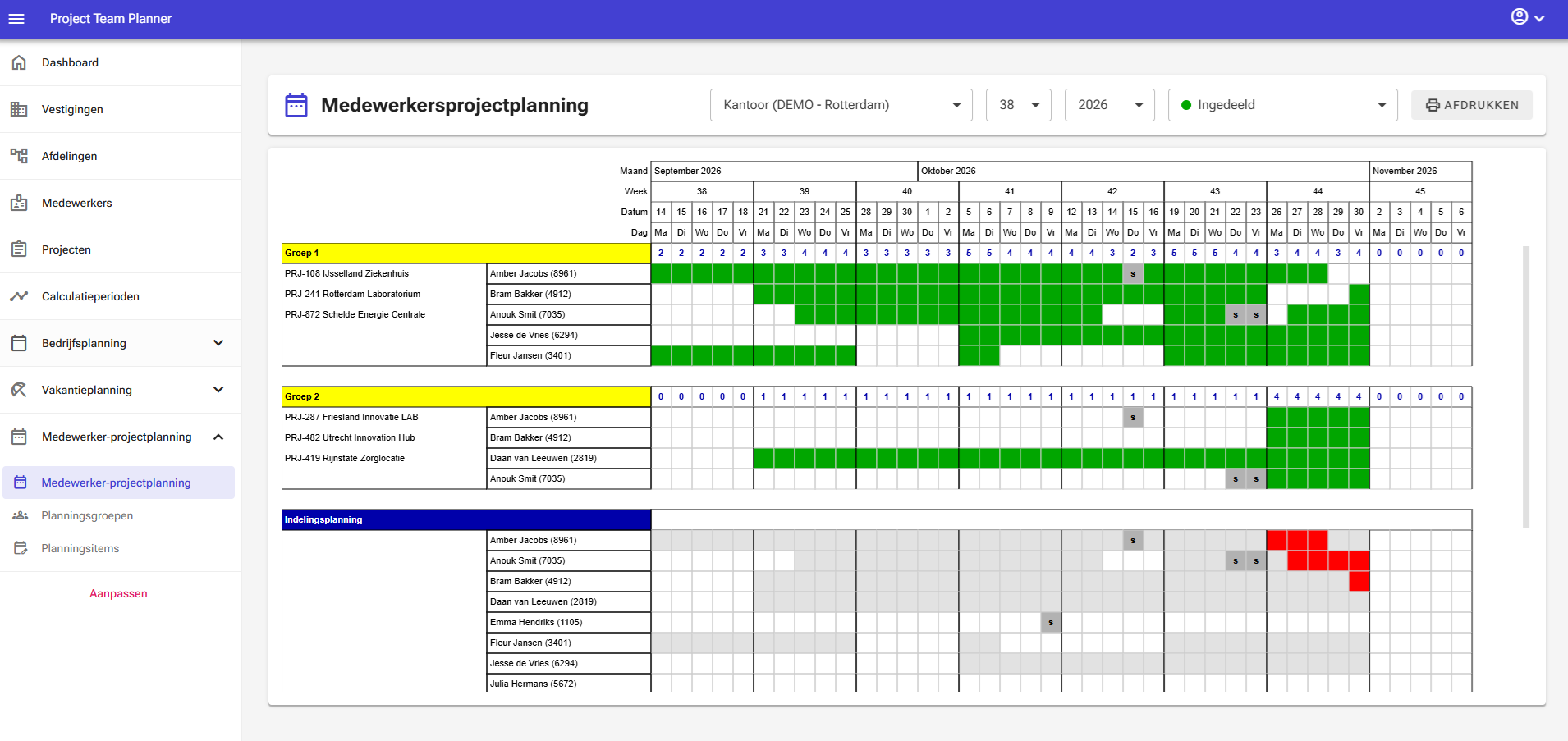 Employee Project Planner